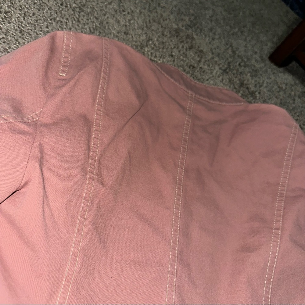 LOFT Blush Pink Button-Up Jacket - image 11